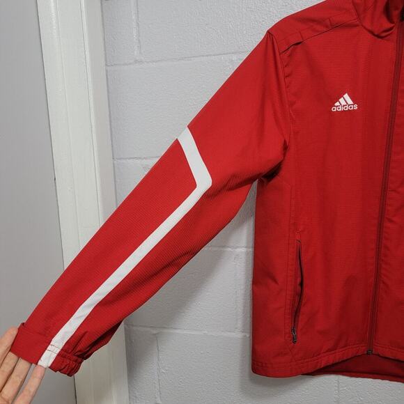 Adidas Red NCSU College Softball Jacket Small 623 - Picture 6 of 14